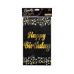 Picture of TABLE CLOTH HAPPY BIRTHDAY BLACK 137X183CM